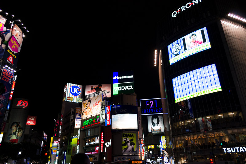 Some buildings in Shibuya. Let's start!